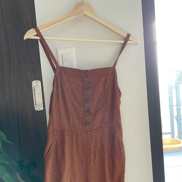 Burnt Orange Jumpsuit Size XS - Picture 2 of 3